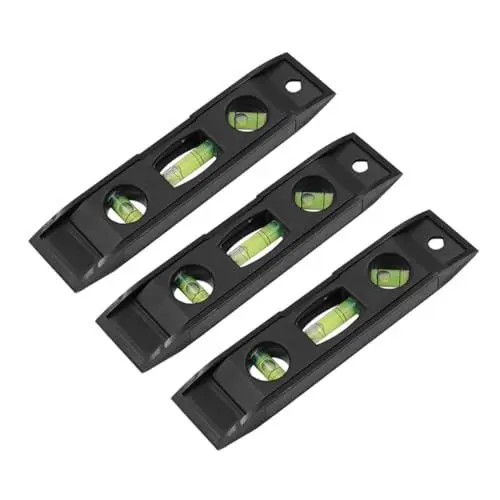 Produktbild: Gadpiparty 3 Stück Magnetische Wasserwaage Präzises Nivellierinstrument Kompakt Tragbar Abs Material für Holzarbeiten Bauprojekte
