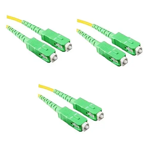 Produktbild: Gadpiparty 3st Adapterkabel Pigtail-kabel Telekommunikation Zum Glasfaserkabel Ethernet Kabel Sc-adapter Lwl-patchkabel Grün Und Gelb Infrastruktur Gd Zum Patchkabel Einzelprozessor Jumper