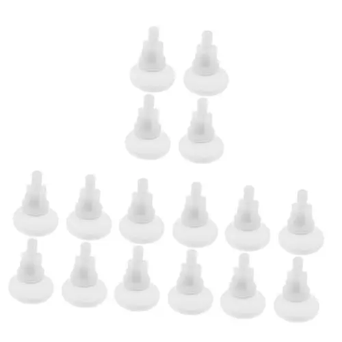 Produktbild: Gadpiparty 4 Sätze Wc Sitz Schraube Toilettenschrauben Für Sitzbezüge Zubehör Für Die Installation Des Toilettendeckels Bolzenabdeckungen Schraubkappen Abs Weiß 4 Stück * 4
