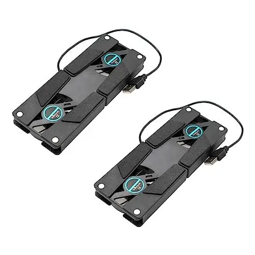 Produktbild: Gadpiparty 4 Stück Kühlkörper Hochleistungslüfter Faltbar Faltfächer Tragbarer Laptop-kühlständer Notebook-kühler Kühlpad Für Laptop Gaming-kühlerpad Laptop-kühlerlüfter Abs Rechner Kühlregal