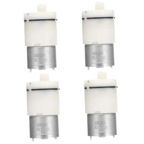 Produktbild: Gadpiparty 4 Stück Mikro-vakuumpumpe Industrie-vakuumpumpe Elektrisch Tragbare Luftpumpe Wasser-membran-druckpumpe Vakuumpumpe Für Geräte Vakuumpumpe Für Zu Hause Mini Luftpumpe Plastik Weiß