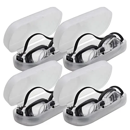Produktbild: Gadpiparty 4 Stück Puppenhaus-Schwimmbrille Miniatur-Schwimmbrille Puppenbrille Cartoon-Puppenbrille Mini-Brille Modellpuppenzubehör
