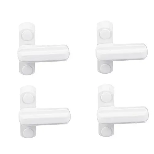 Produktbild: Gadpiparty 4stücke Fenster Schloss Sash Jammers Extra Zinklegierung Sash Blocker Für Fenster Sicherheitsschloss T- -schloss Fensterschloss