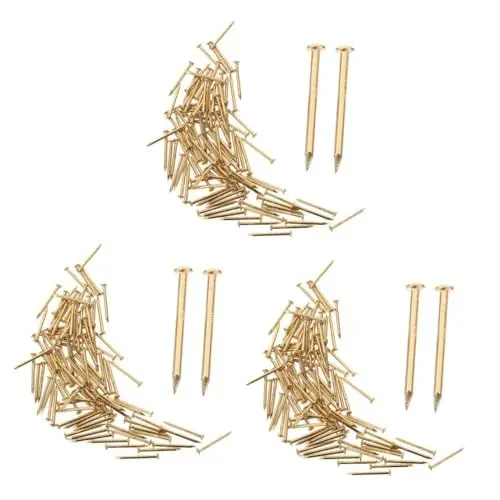 Produktbild: Gadpiparty 600 Stk Nägel Aus Messing Möbelnägel Aus Kupfer Kleine Kupfernägel Zuverlässige Nägel Befestigungsnagel Aus Kupfer Nägel Für Möbelfinger Metallnägel Für Zu Hause Bastelnägel Golden