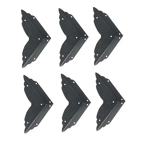 Produktbild: Gadpiparty 6St ersatzteile für gartenmöbel möbelbeschläge Schutzecken für Möbel Möbelkantenverkleidung Möbelpuffer aus Metall dünner Schnitt Eckschutz Blechbüchse Umschlingungswinkel