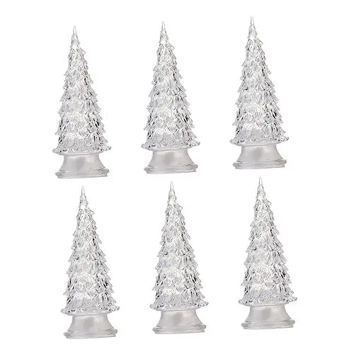Produktbild: Gadpiparty 6 Stück Leuchtender Weihnachtsbaum Glitzer Weihnachtsbaum Weihnachtsbaum Lampe Klares Kiefernmodell Weihnachten Wechselnde Weihnachtsbaum Party Lampe Bunt