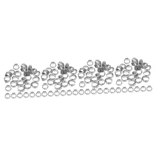 Produktbild: Gadpiparty 80 Stück Rohrklemmring Pex Schlauchklemme Cinch Clip Wasserrohrschelle Pex Klemmen Pex Werkzeuge Schlauchklemme Kraftstoffleitungsklemme Drahtklemmen Werkzeug Rohrklemmen
