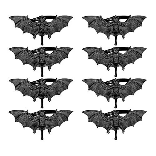 Produktbild: Gadpiparty 8 STK Fledermaus Serviettenschnalle Halloween-Party Liefert Gefälligkeiten Halloween-tischdekorationen Serviettenring Fledermaus Abendessen Handtuchring Tier Legierung Schreibtisch