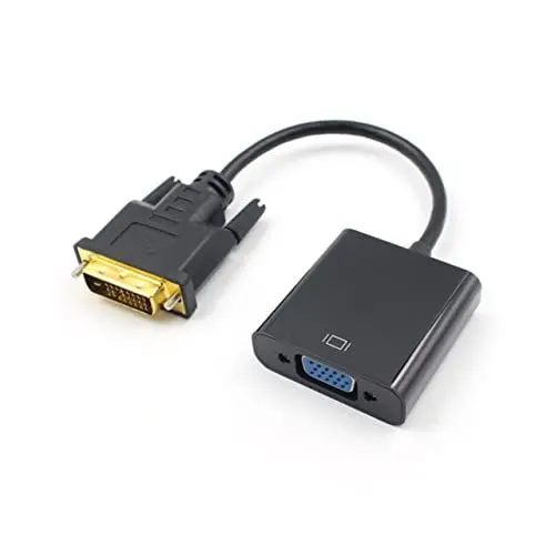 Produktbild: Gadpiparty Dvi-zu-adapter Von 25 Dvi-d- Auf 15 Buchse Volle Unterstützung Schwarzes Kabel