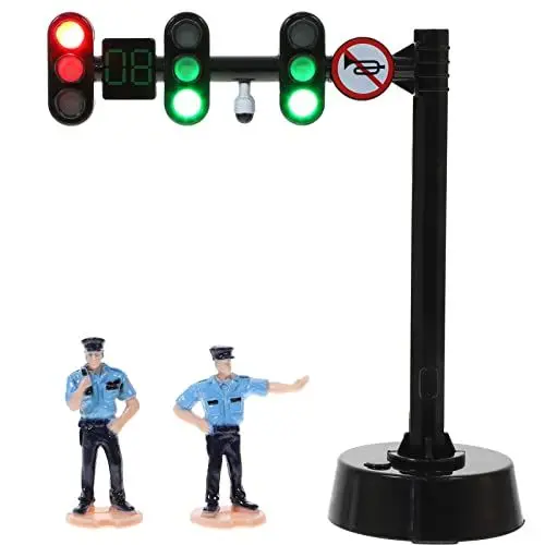 Produktbild: Gadpiparty Ampel Spielzeug Modell Straße Verkehrsschild Licht Spielzeug Kinder Früherziehung Fahrzeug Spielset Mini Transport Für Sandtisch Puppenhaus Landschaftsdekor