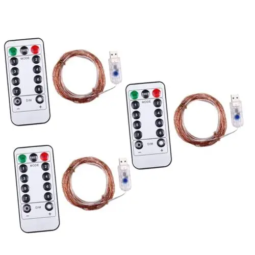 Produktbild: Gadpiparty Halloween Deko 3 Stück 200 Kleeblattband Mondphasen Wandbehang Große Weihnachtskugeln Rose Wanddekoration Trockenblumen in Glasflasche Laternen Led Halloween Dekoration