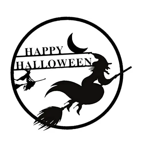 Produktbild: Gadpiparty Halloween Besen Kunst Eisen Material Dekorative Kunst Einzigartiges Design Dauerhafte