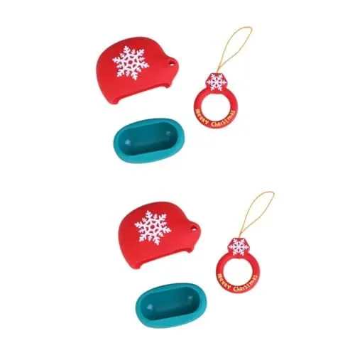 Produktbild: Gadpiparty 2 Stücke Cartoon-Muster Kopfhörer Fall Schneeflocke Design Kopfhörer Schutz Seil