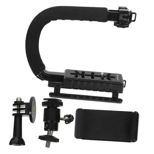 Produktbild: Gadpiparty Kamera-Stabilisator Gimbal-Stabilisator für Telefon Kamerastabilisator Telefonhalterung Handyständer Kamerahalter für Videoaufnahmen Handy-Videostabilisator Blitz