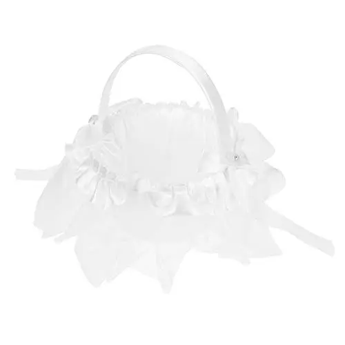 Produktbild: Gadpiparty Kleiner Blumenkorb Blumenmädchenkörbe Blumenmädchenkörbe Für Hochzeiten Canastas para Hochzeit Blumenmädchen Korb Ringträger Korb Blumenmädchen Halter Kleiner Korb