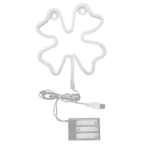 Produktbild: Gadpiparty Leuchtreklamen für Kneipe usb power supply halloween dekoration tischläuchten wand leuchten fot benutzerdefiniertes LED-Schild Vibes Neonlicht ästhetische Raumdekoration Glas Weiß
