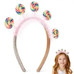 Produktbild: Gadpiparty Lollipop Stirnband Candy Hairband Frunny Lollipop Headwaer Prinzessin Fee Kopfschmuck Für Kinder Party Geburtstag Foto Requisiten Dekoration