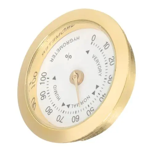 Produktbild: Gadpiparty Multifunktions-Hygrometer Gitarren Violine Mini-Luftbefeuchter Instrumentenpflege-Hygrometer Rundes Hygrometer Gitarren-Feuchtigkeitskontrollmesser