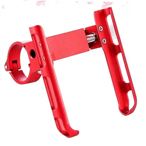 Produktbild: Gadpiparty Aluminiumlegierung Handyhalterung Für Motorrad Und Fahrrad Universeller Navigator Clip Für Smartphones Stabil Und Langlebig Praktisches Zubehör Rot