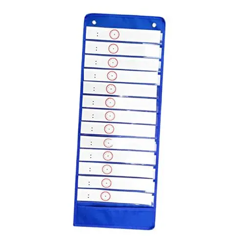 Produktbild: Gadpiparty Täglicher Zeitplan Pocket Chart mit Wiederverwendbaren Karten aus Strapazierfähigem Oxford für Klassenzimmer Büro und Zuhause für Organisation von Stundenplänen