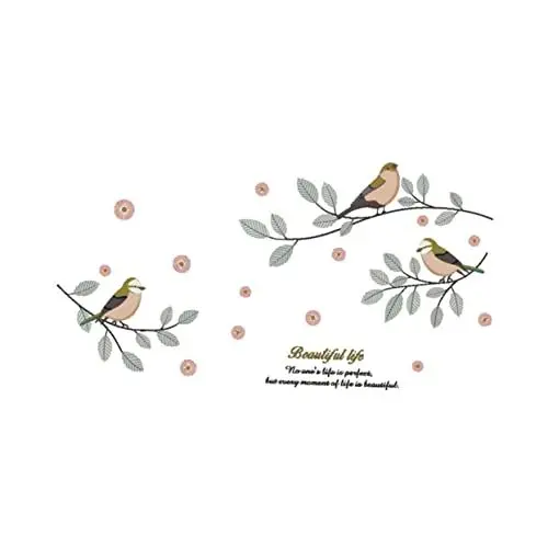 Produktbild: Gadpiparty Wohnzimmer Wandaufkleber Vogel Zweig Wandtattoos Pvc Abnehmbare Aufkleber Kunst Wohnkultur