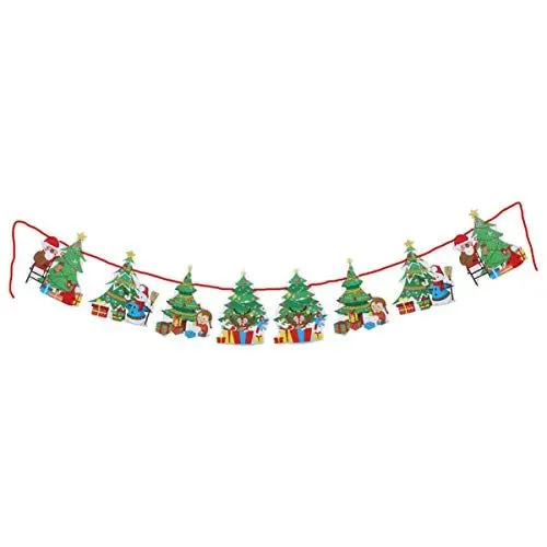 Produktbild: Gadpiparty Weihnachtskamin-Banner Weihnachtsmantel-Banner Weihnachtsdekoration Zum Aufhängen Weihnachtsfensterbanner Weihnachtsfahne Ziehen Weihnachtsbaumgirlande Dreieck Anhänger