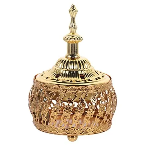 Produktbild: Gadpiparty Weihrauchbrenner-Ornamente Chinesischer Weihrauchbrenner Kerzenständer Organizer Für Schmuckablagen Arabischer Weihrauchbrenner Rustikaler Kerzenhalter Konisch Dongfeng Metall