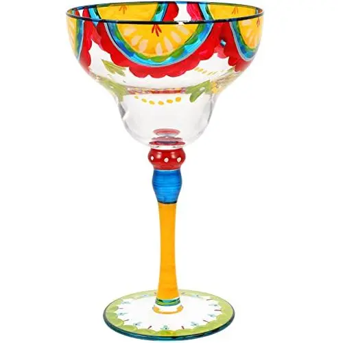 Produktbild: Gadpiparty Margarita-glasdekor Handbemaltes Glasgeschirr Für Cocktails Für Bars Hochzeiten Und Festliche Anlässe