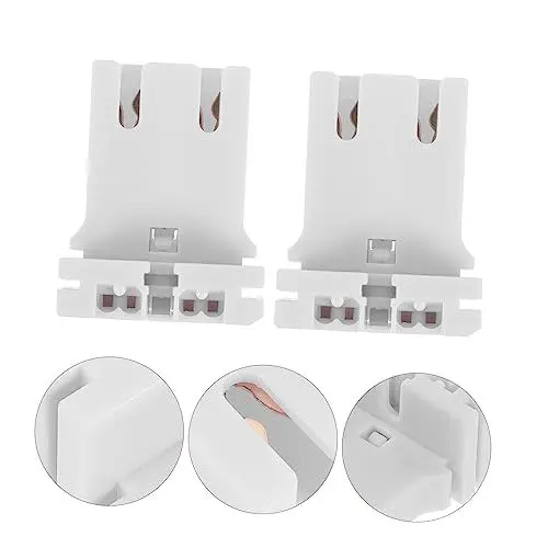 Produktbild: Gadpiparty Zubehör 100 Stk Leuchtstofflampenhalter Adapter Lampenfassungen Aus Kunststoff Röhrenlichthalter Röhrenlampen T8 Lichtröhrenhalter Led-glühbirne Base Heim T10 Weiß Die Glühbirne