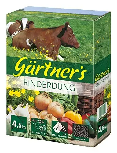 Produktbild: Gärtner's Rinderdung gekörnt - 4,5 kg, grün