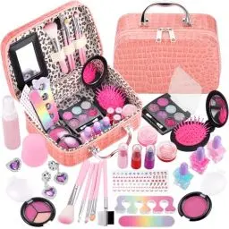 Produktbild: GAGAKU Kinderschminke Pretend Make up Spielzeug Set,26PCs Waschbar Schminke Kinder Schminkkoffer Spielzeug Kindern Rollenspiel Kosmetik Spielzeug Geschenk für Mädchen 4 5 6 7 8 Jahre