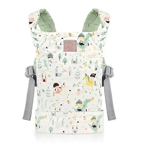 Produktbild: GAGAKU Puppentrage Baby Vorne und Hinten aus Baumwolle für Kinder - Dinosaurier und Prinzessin