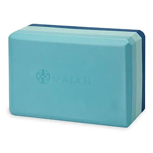 Produktbild: Gaiam Yogablock - Stützender Latexfreier Eva-Schaum Weiche rutschfeste Oberfläche für Yoga, Pilates, Meditation, Skyline