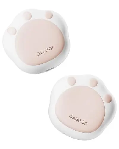 Produktbild: Gaiatop Handwärmer Elektrisch 2er-Pack, 4000 mAh Taschenwärmer Wiederverwendbar 3 Heizmodi Elektrischer Hand Warmers Outdoor Camping Wandern Gadgets Jagd Zubehör Warm Geschenk für Frauen, Männer