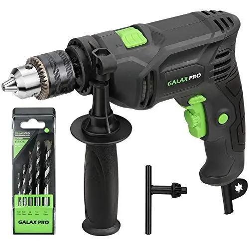 Produktbild: GALAX PRO 600W Eingebetteter Schlagbohrmaschine, 13mm Metallklemmradgetriebe, 0-3000RPM, Leistungsstarker Drehzahlbohrer für Holz und Weiche Metalle