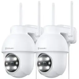 Produktbild: GALAYOU 2K Überwachungskamera Aussen, PTZ Outdoor WLAN IP Kamera überwachung außen, WiFi Dome Camera mit Farbiger Nachsicht,Zwei-Wege-Audio Y4W-2P