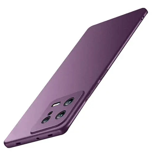 Produktbild: Galful Ultra Dünne Hardcase Xiaomi 13T Hülle/Xiaomi 13T Pro Slim Handyhülle Xiaomi Mi 13T /13T Pro Schutzhülle mit Voll Kameraschutz Anti-Fingerabdruck Matte rutschfest PC Case Cover-Tiefviolett