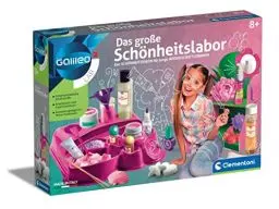 Produktbild: Clementoni Science Galileo Lab – Das große Schönheitslabor, duftender Badeschaum, Nagellack, Seifen & Shampoo, Experimente für Zuhause, Spielzeug für Kinder ab 8 Jahren 59077