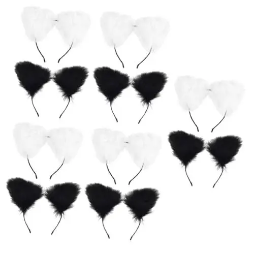Produktbild: GALPADA 10 Stk Fuchs Stirnband Festival-Requisiten Plüschkatze Stofftier Fellohr Haarreif halloween costume halloween kleidung haarclips Kopfbedeckung mit Katzenohren Kostümschmuck Metall