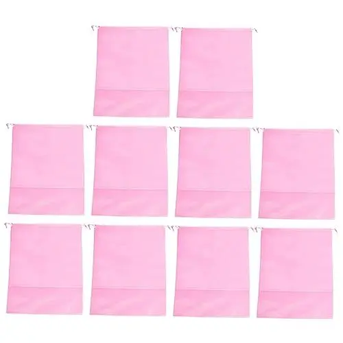 Produktbild: GALPADA 10st Staubbeutel Für Schuhe Schuhaufbewahrung Organisatoren Für Gepäckverpackungen Schuhorganisator Klare Verpackungsbeutel Reisesandalen Reisebrieftaschen Schuhbeutel Rosa Vlies
