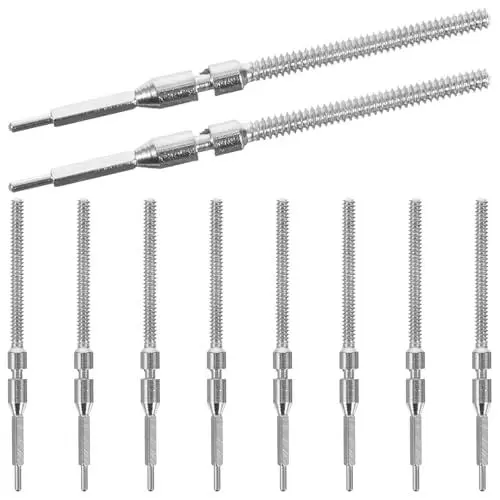 Produktbild: GALPADA 10st Uhrwerkshebel Zubehör Vorbauteile Beobachten Ersatzsets Für Uhren Uhrenschaft Für Die Uhrenreparatur Uhrenschaft Aus Metall Uhrenreparaturschäfte Uhrschäfte Stahl Silver