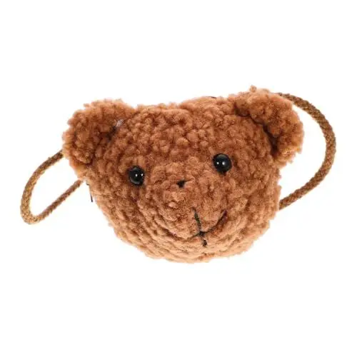 Produktbild: GALPADA 1Stk Plüsch Bärentasche Kuscheltier Rucksack plüschige Crossbody-Handtasche Kinder umhängetasche Strandtasche Kinder Bezaubernde Umhängetasche Cartoon-Plüsch-Tasche Coffee