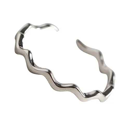 Produktbild: GALPADA 1Stk Stilvoller Ring verstellbare ringe frauen ringe minimal style Stilvoller Silberring silber schmuck Frauenringe silberner Schweifring weiblicher Fingerring Modering Schwanzring