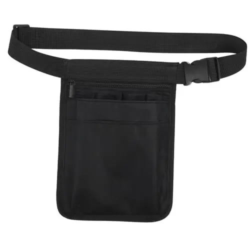 Produktbild: GALPADA 1Stk Werkzeugkasten für den Garten Gartengeräteträger Abteil klein aufbewahrungssack Storage Pockets medizinische Taillentasche Krankenschwester-Organizer-Tasche Oxford-Stoff Black