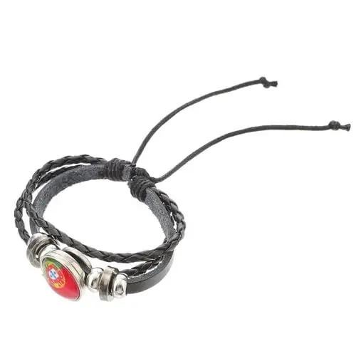 Produktbild: GALPADA 1Stk ethno schmuck fanartikel geknotetes Armband verstellbares Freundschaftsarmband Italienisches Bettelarmband Perlenarmbänder Armband Patriot-Armband binden Flagge