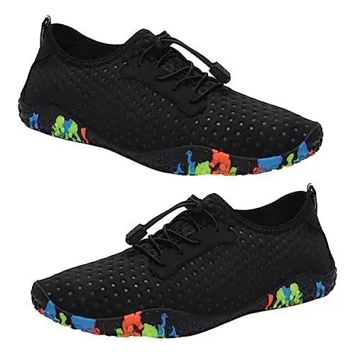 Produktbild: GALPADA 1 Paar Sandalen Leichtathletikschuhe für Damen Modische Turnschuhe Wasserschuhe Freizeitschuhe Surfschuhe strapazierfähige Tauchschuhe praktische Sommerschuhe Sohle: Gummi Black