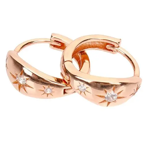 Produktbild: GALPADA Ohrringe Modeschmuck Schmuck 1 Paar Sterne Ohrringe Diamantohrringe Für Minimalistische Ohrringe Diamant-ohrringe Frau Ohrringe Für Braut Strass-ohrringe Strass Ohrringe Silber- Gold