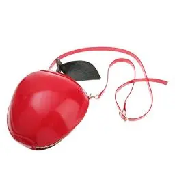Produktbild: GALPADA 1 X Apfel-Umhängetasche Mini-Schultertasche Geldbörsen Für Teenager Mädchen Kinder-Geldbörse Fruchtförmige Handtasche Apfel-Tasche Einzelne Umhängetasche Metall Rote