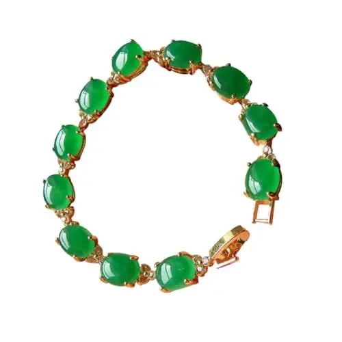 Produktbild: GALPADA Armband Jadeit Damen Handgelenkschmuck Mode Armreif Exquisiter Armreif Hergestellt Aus Hochwertigem Material