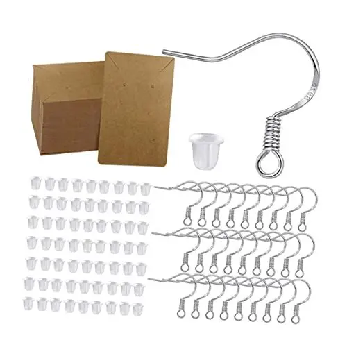 Produktbild: GALPADA Schmuckherstellung Ohrring Kits 250 Stück Halbzeuge Materialien Haken Ohrringe Rücken Karton für